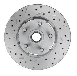LEED Brakes - MaxGrip Lite 4 Piston Front Disc Brake Conversion Ford Full Size for factory Power Brake Cars - Red Calipers - Image 3