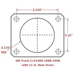 LEED Brakes - Rear Disc Brake Conversion Kit - Chevrolet & GMC C1500 Truck with MaxGrip XDS Rotors, Red Calipers - 11 in Drum Trucks - Image 2