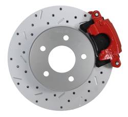 LEED Brakes - Rear Disc Brake Conversion Kit - Ford 7.5 & 8.8 - 5 Lug - MaxGrip XDS - Red Calipers - Image 3