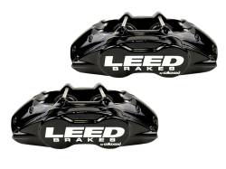 LEED Brakes - MaxGrip Lite 4 Piston Caliper & Rotor Kit for GM AFX Body - Black Powder Coat - Image 2
