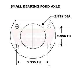 Rear Disc Brake Conversions by Axle Type - Ford 8 in & 9 in Small Bearing Axle