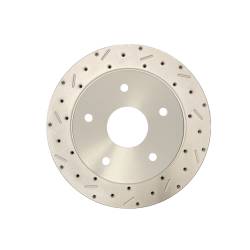 LEED Brakes - Rear Disc Brake Conversion Kit - Ford F100 & Bronco - Large Bearing Torino (New) Rear Axle - MaxGrip XDS - Red Calipers - Image 3