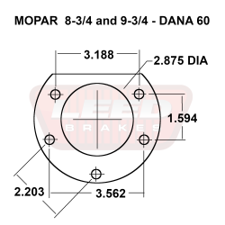 Rear Disc Brake Conversions by Axle Type - Mopar 8-3/4  &  9-3/4