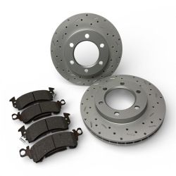 MaxGrip XDS Cross Drilled & Slotted Brake Rotor & Pad Kit - GM K Series Truck
