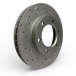 LEED Brakes - MaxGrip XDS Cross Drilled & Slotted Brake Rotor & Pad Kit - GM K Series Truck - Image 3