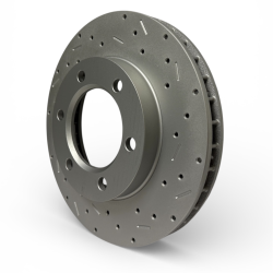 LEED Brakes - MaxGrip XDS Cross Drilled & Slotted Brake Rotor & Pad Kit - GM K Series Truck - Image 4