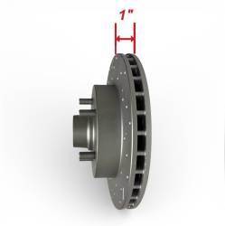 LEED Brakes - MaxGrip XDS Cross Drilled & Slotted Brake Rotor & Pad Kit - GM 2WD Truck - Light Duty OBS Truck - Image 2