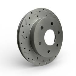 LEED Brakes - MaxGrip XDS Cross Drilled & Slotted Brake Rotor & Pad Kit - GM 4X4 Truck - Light Duty OBS Truck - Image 5