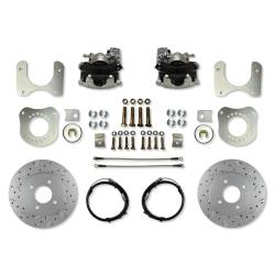Rear Disc Brake Conversion Kit with 4-Lug MaxGrip XDS Rotors for 1979–1986 Ford Mustang Fox Body 7.5 & 8.8 Axles