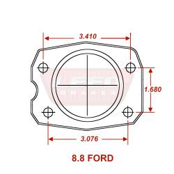 Rear Disc Brake Conversion Kit with 5-Lug MaxGrip XDS Rotors and Black Calipers for 1979–1986 Ford Mustang Fox Body 7.5 & 8.8 Axles
