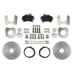 LEED Brakes - Rear Disc Brake Conversion Kit with 5-Lug MaxGrip XDS Rotors and Black Calipers for 1979–1986 Ford Mustang Fox Body 7.5 & 8.8 Axles - Image 2